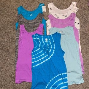 Girls justice tank tops lot